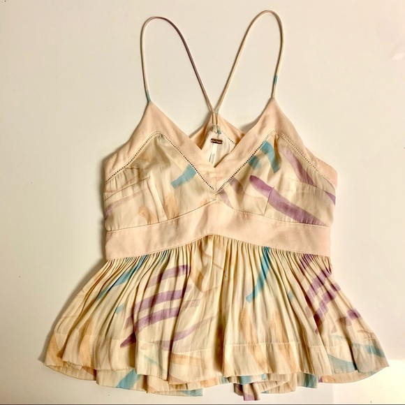 Free People Flowy Strappy Blouse - Picture 1 of 4